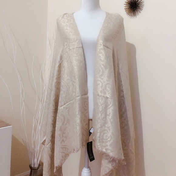 INC Brocade Jacquard Wrap With Tag - Picture 2 of 6